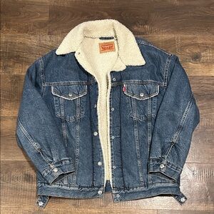 Levi's oversized Sherpa Lined Denim Jacket